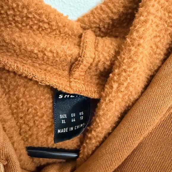 SHEIN Women’s XL Tan and Black Hoodie - Picture 3 of 4